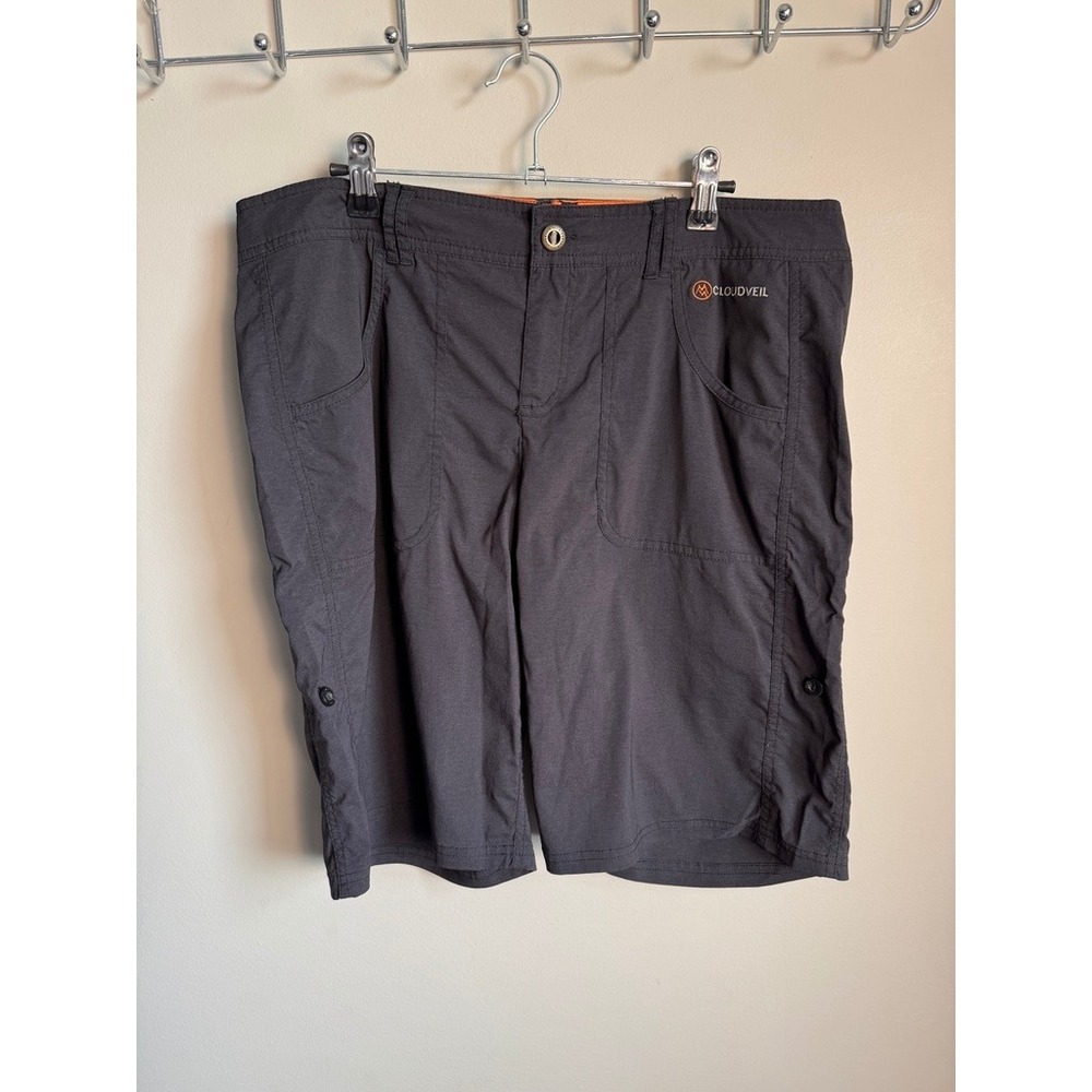 Cloudveil Mens Black Hiking Shorts L Gorpcore Outdoor Technical Trail Casual